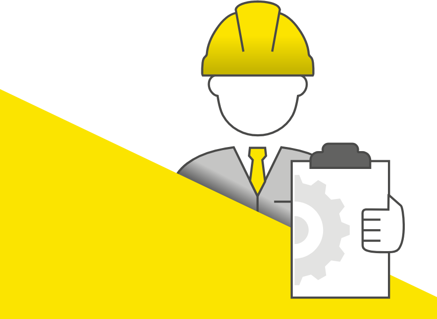 a man wearing a hard hat and a yellow helmet